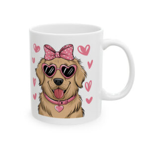 Valentine's Day Dog Mug | Premium Ceramic Cup | Perfect Gift for Coffee Lovers