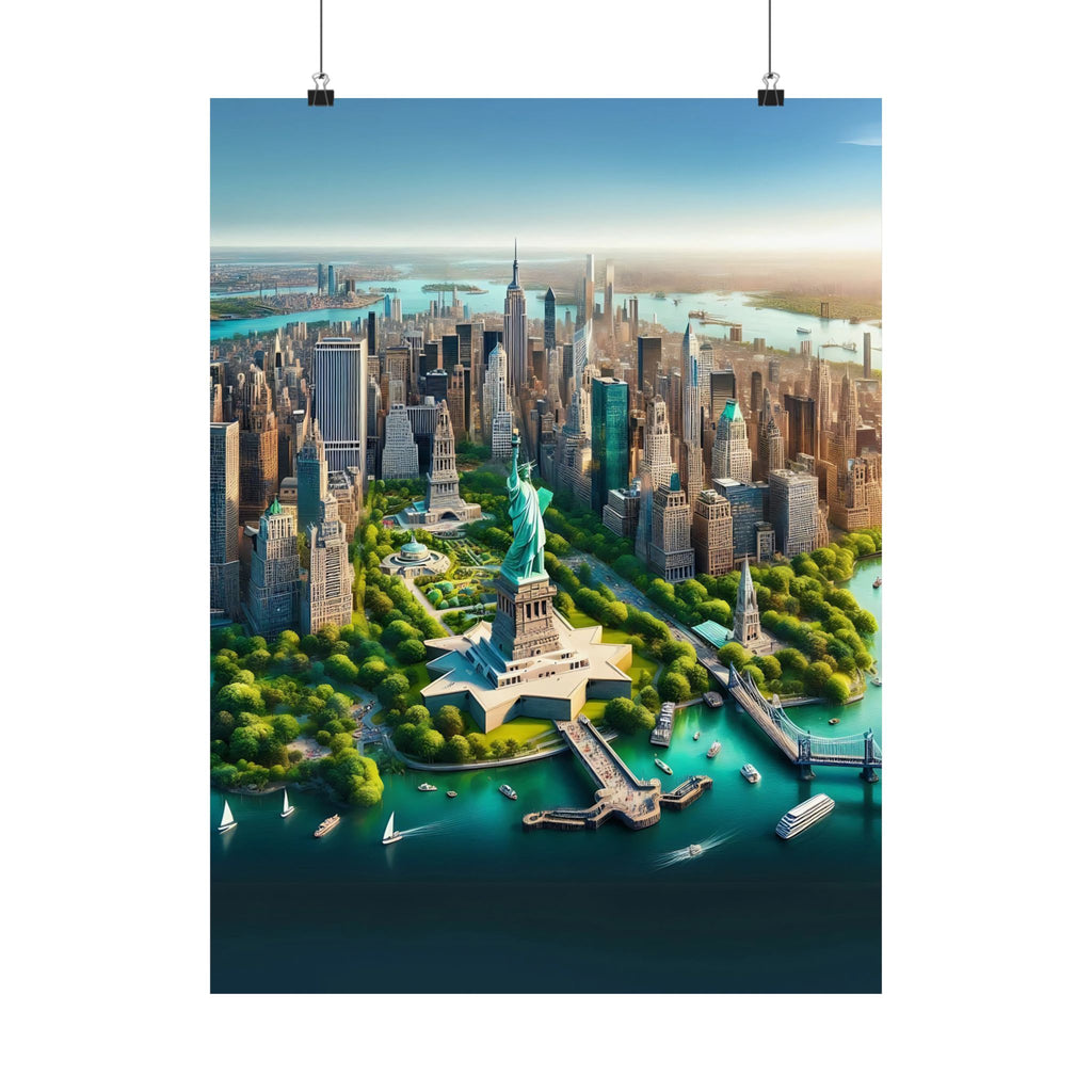New York City Aerial View Poster | High-Quality Matte Print | Wall Art Masterpiece - Image 14