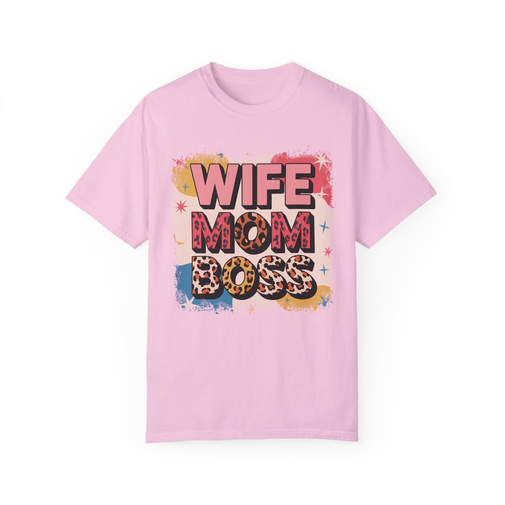 WIFE MOM BOSS Leopard Print T-Shirt | Soft Premium Cotton Tee | Casual Everyday Comfort - Image 15
