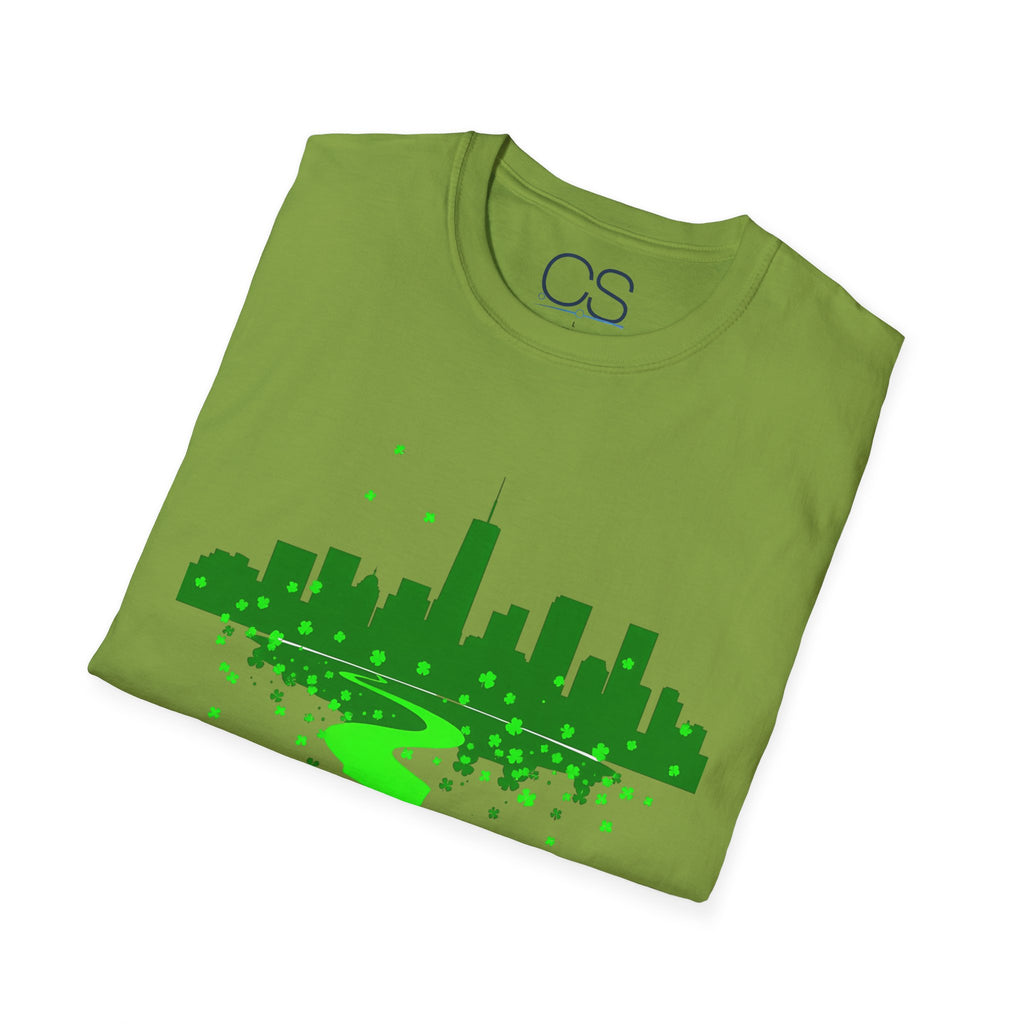 Chicago St. Patrick's Day Unisex Softstyle T-Shirt | Soft Premium Cotton Tee | Casual Everyday Comfort - Image 26