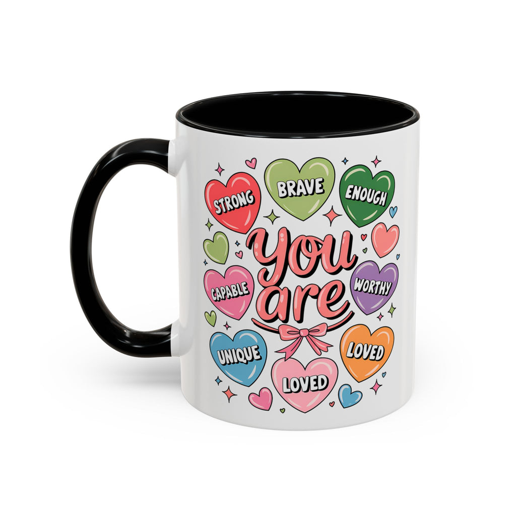 Custom "You Are Loved" Valentine's Day Color Mug with Personalized Name | Premium Ceramic Cup | Perfect Gift for Coffee Lovers - Image 3