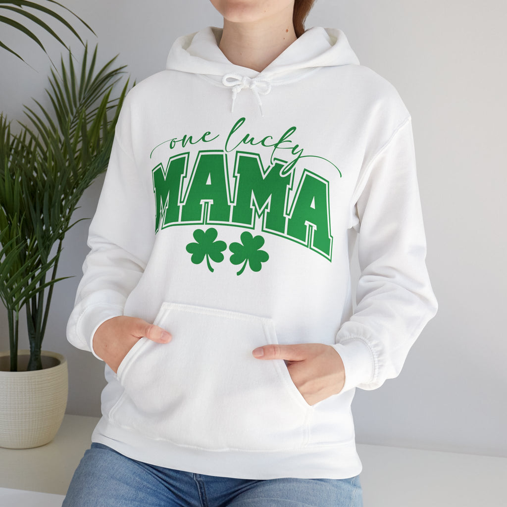 One Lucky Mama & Mini Matching St. Patrick's Day Hoodie Set | Cozy Fleece Lined | Perfect for Cold Days - Image 3