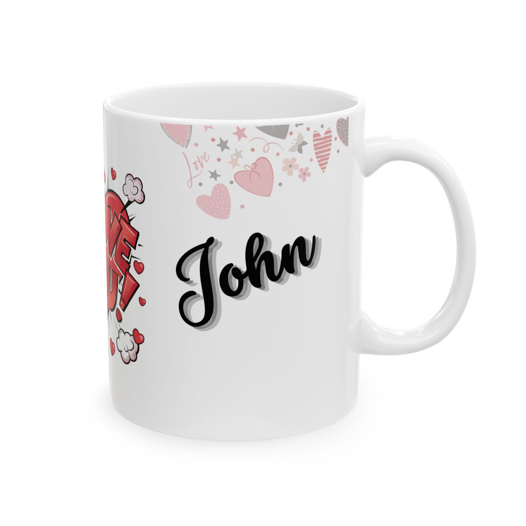 Personalized Valentine's Day Mug With Custom Names | Premium Ceramic Cup | Perfect Gift for Coffee Lovers - Image 2