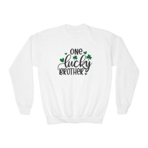 One Lucky Brother St. Patrick's Day Kids Sweatshirt - With Bundle | Soft Kids Cotton | Comfortable Playwear