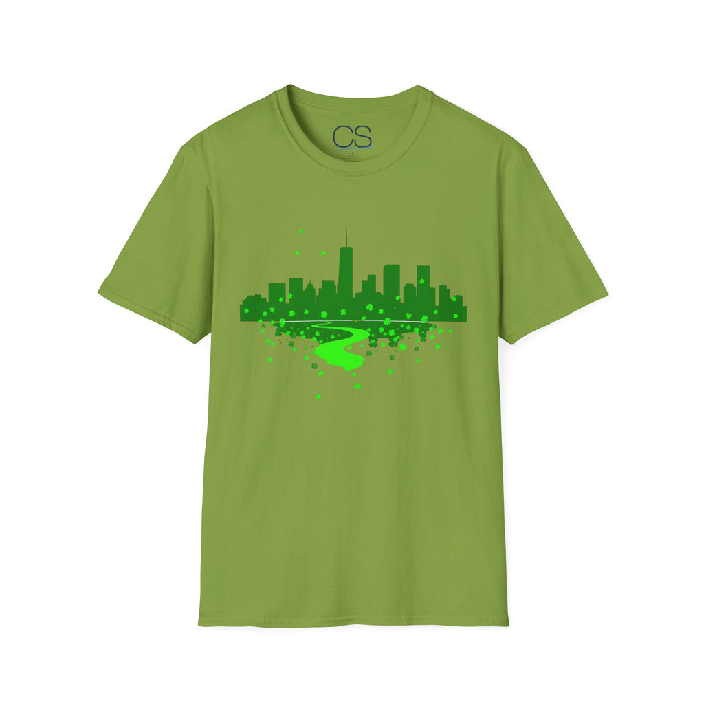 Chicago St. Patrick's Day Unisex Softstyle T-Shirt | Soft Premium Cotton Tee | Casual Everyday Comfort - Image 13