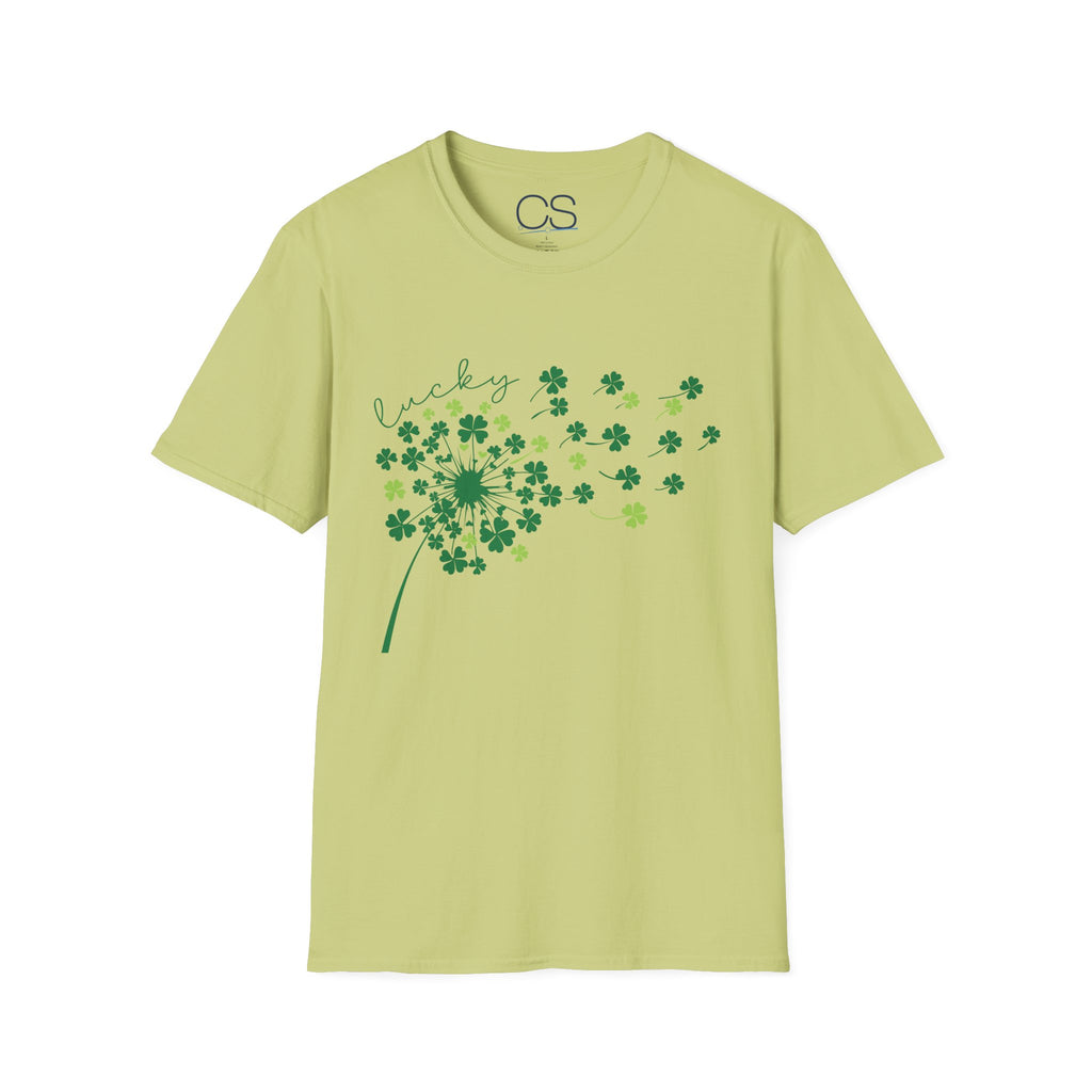 Luck of the Irish Dandelion Unisex Softstyle T-Shirt | Soft Premium Cotton Tee | Casual Everyday Comfort - Image 8