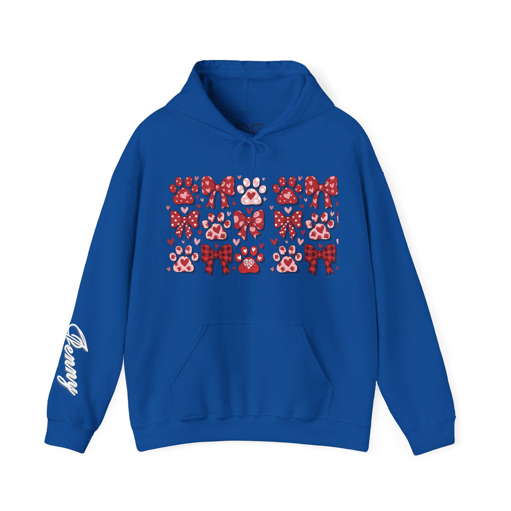 Personalized Valentine Coquette Hooded Sweatshirt | Cozy Fleece Lined | Perfect for Cold Days - Image 8