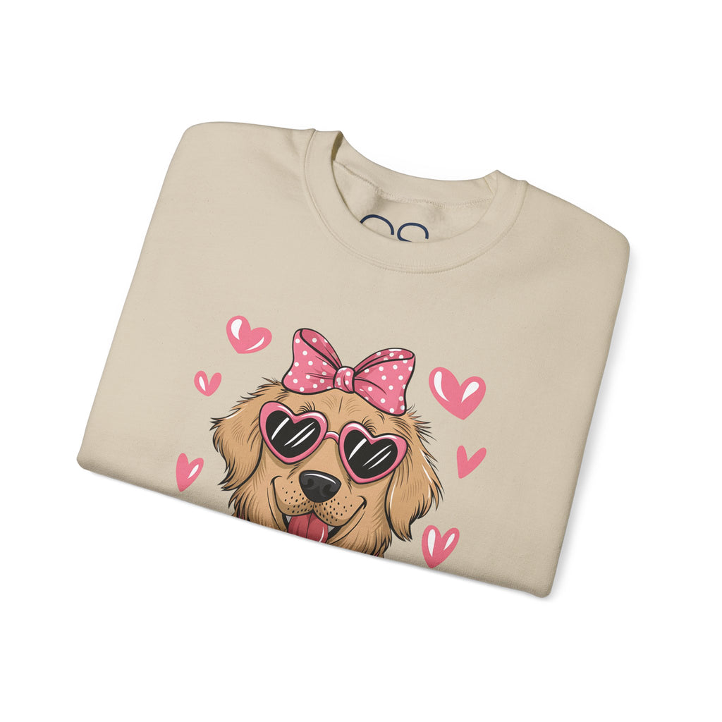 Valentine's Day Dog Crewneck Sweatshirt | Comfortable Cotton Blend | Everyday Casual - Image 23