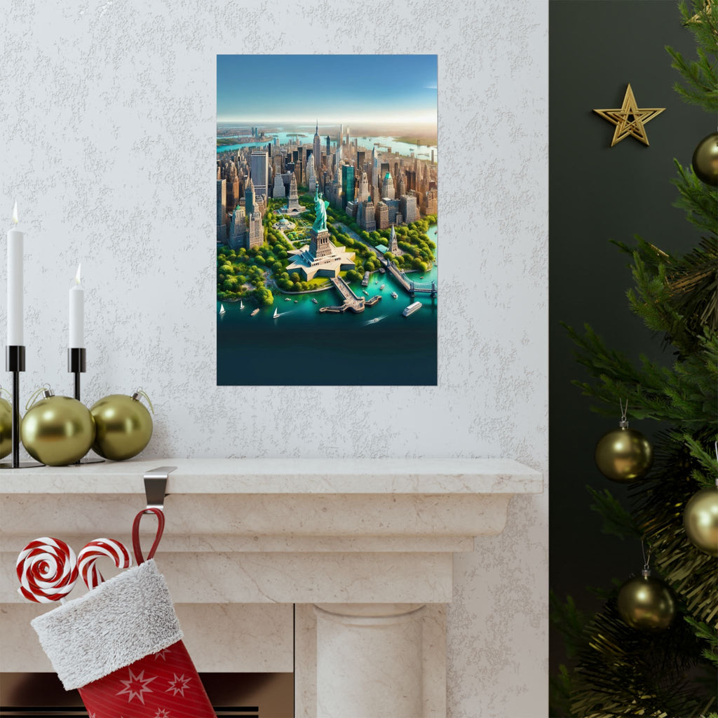 New York City Aerial View Poster | High-Quality Matte Print | Wall Art Masterpiece - Image 5