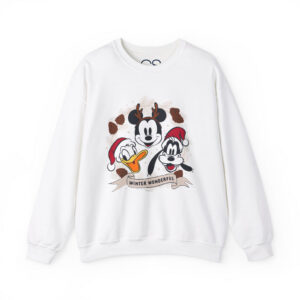 Winter Wonderland Mickey & Friends Sweatshirt | Comfortable Cotton Blend | Everyday Casual