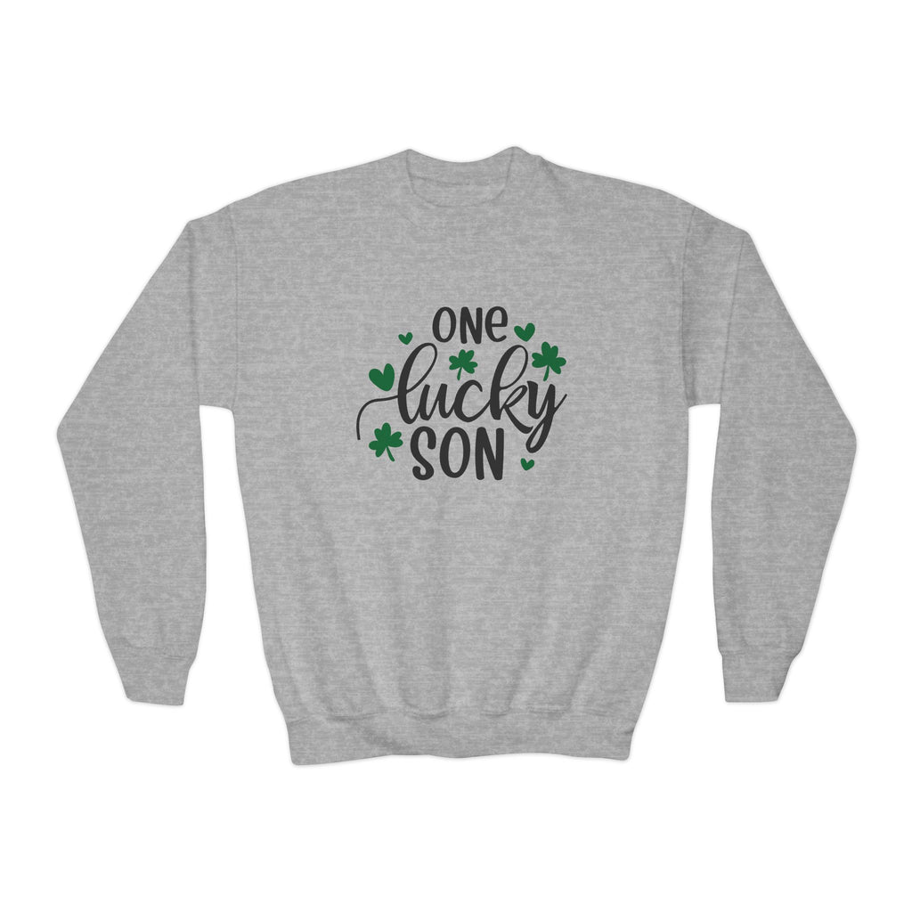 Personalized One Lucky Son St. Patrick's Day Kids Sweatshirt - With Bundle | Soft Kids Cotton | Comfortable Playwear - Image 5
