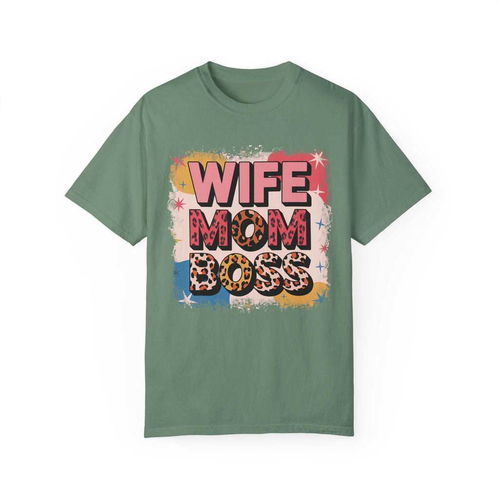 WIFE MOM BOSS Leopard Print T-Shirt | Soft Premium Cotton Tee | Casual Everyday Comfort - Image 11