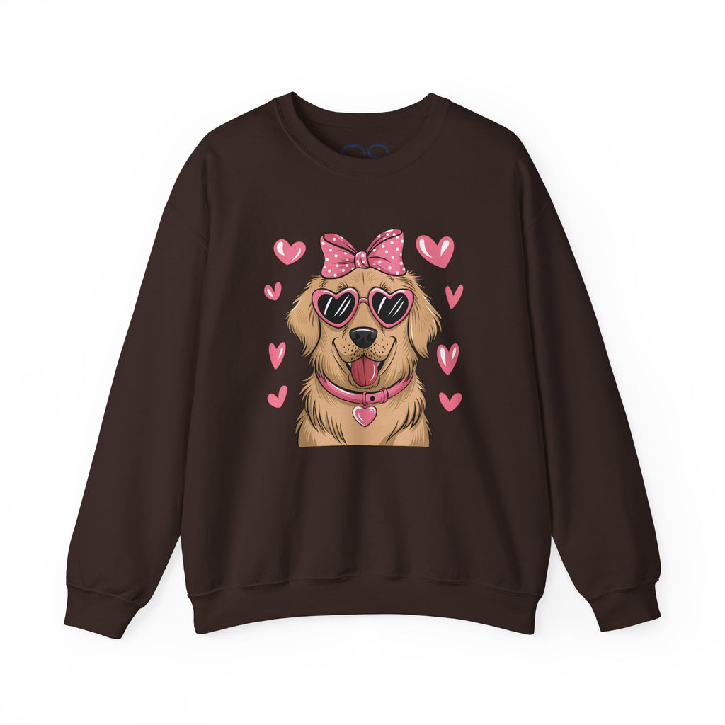 Valentine's Day Dog Crewneck Sweatshirt | Comfortable Cotton Blend | Everyday Casual - Image 14