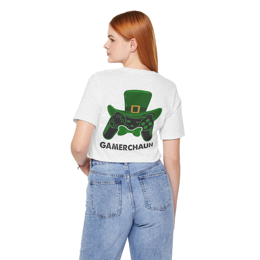 Gamerchaun St. Patrick's Day Gaming T-Shirt | Soft Premium Cotton Tee | Casual Everyday Comfort - Image 9