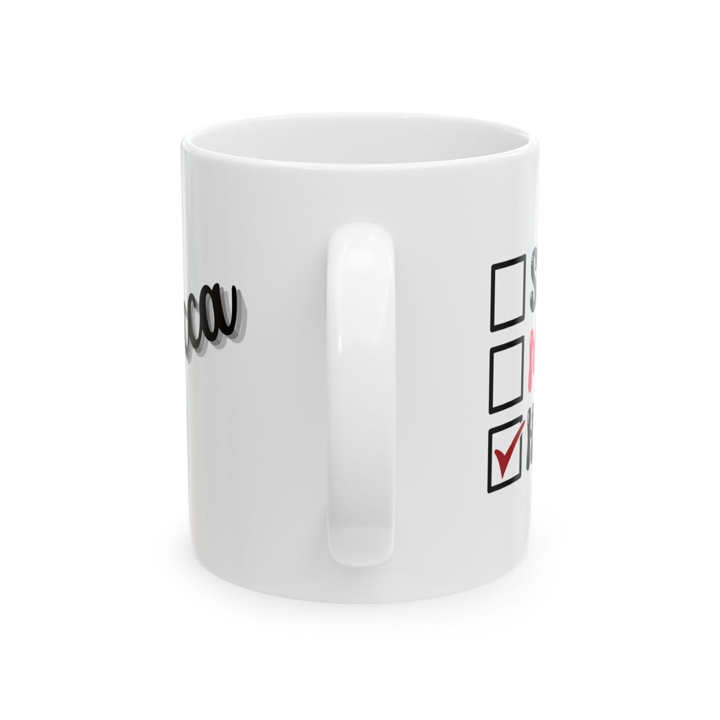 Single? Married? HAPPY! Valentine's Day Mug | Premium Ceramic Cup | Perfect Gift for Coffee Lovers - Image 3