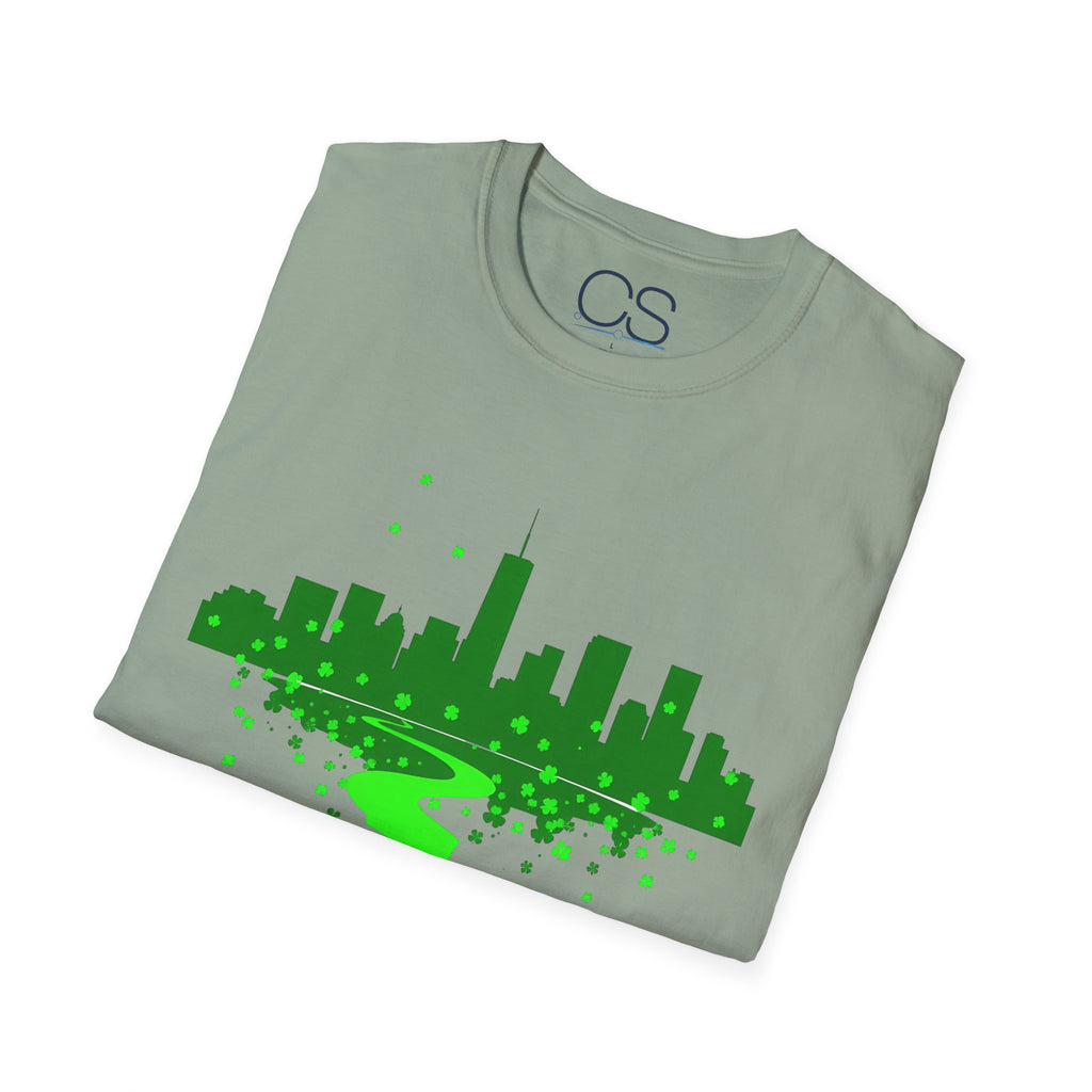 Chicago St. Patrick's Day Unisex Softstyle T-Shirt | Soft Premium Cotton Tee | Casual Everyday Comfort - Image 24