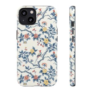 Elegant Chinoiserie-Patterned Protective Phone Case