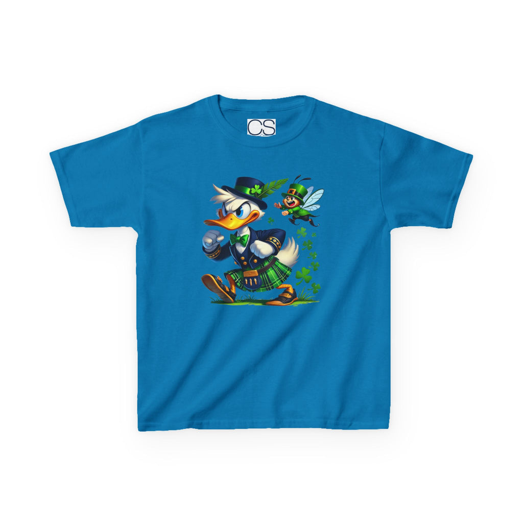 Disney Donald Duck St. Patrick's Day Kids Heavy Cotton T-Shirt | Soft Kids Cotton | Comfortable Playwear - Image 11