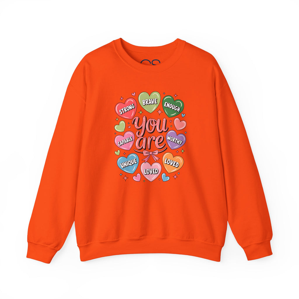 You Are Loved Inspirational Crewneck Sweatshirt | Comfortable Cotton Blend | Everyday Casual - Image 17