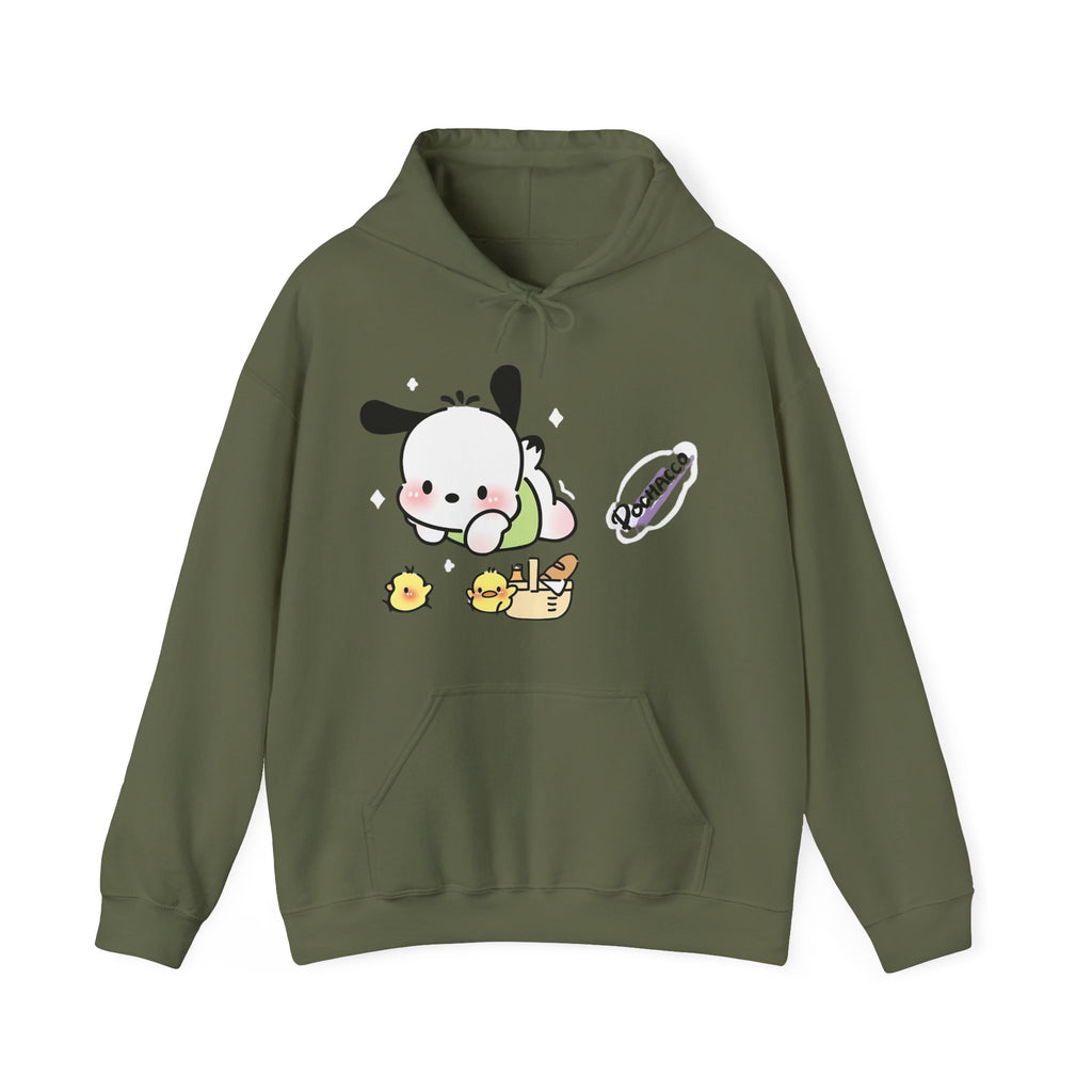Unisex Heavy Blend Pochacco Hooded Sweatshirt – Adorable & Cozy Design for Fans | Cozy Fleece Lined | Perfect for Cold Days - Image 12