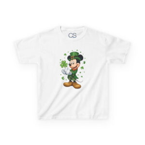 Kids St. Patrick's Day Mickey Mouse Heavy Cotton T-Shirt | Soft Kids Cotton | Comfortable Playwear