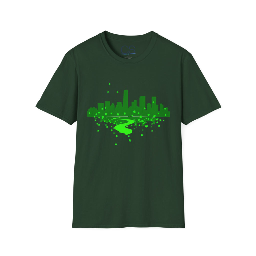 Chicago St. Patrick's Day Unisex Softstyle T-Shirt | Soft Premium Cotton Tee | Casual Everyday Comfort - Image 15