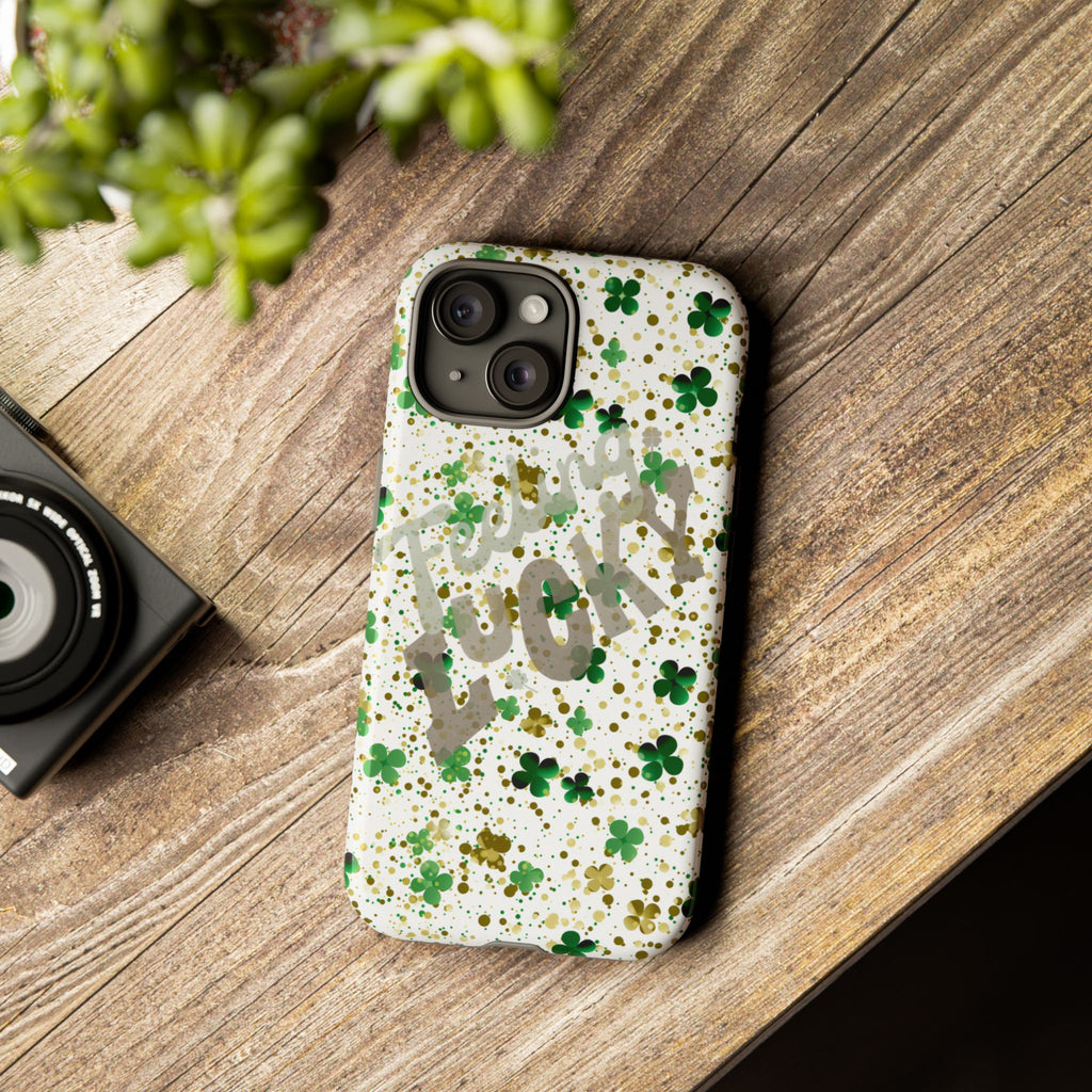 Feeling Lucky St. Patrick’s Day Phone Case – Durable & Stylish | Shock-Absorb Protection | Sleek Modern Style - Image 4