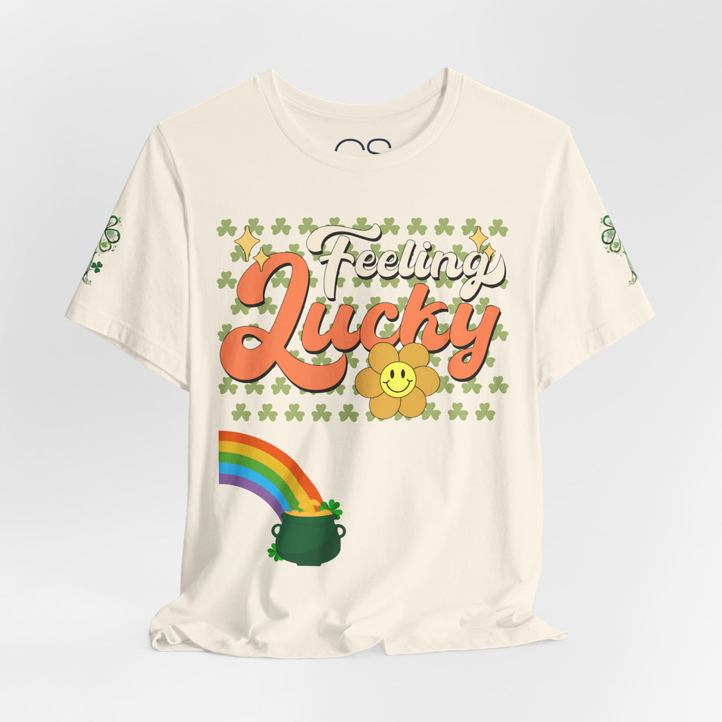 Feeling Lucky St. Patrick's Day Unisex Jersey Short Sleeve Tee | Soft Premium Cotton Tee | Casual Everyday Comfort - Image 4