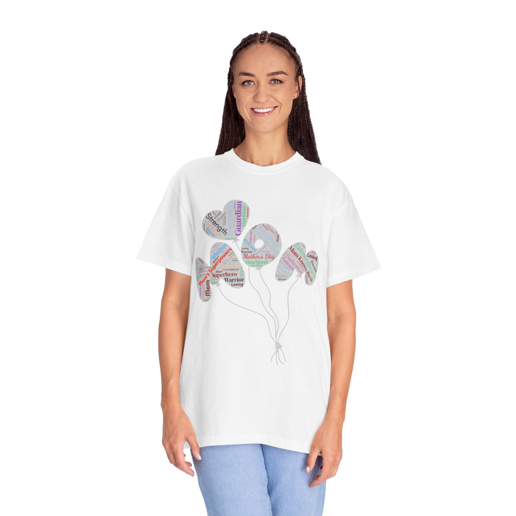 Product Title "Mother's Day Heart Balloons T-Shirt | Soft Premium Cotton Tee | Casual Everyday Comfort - Image 2