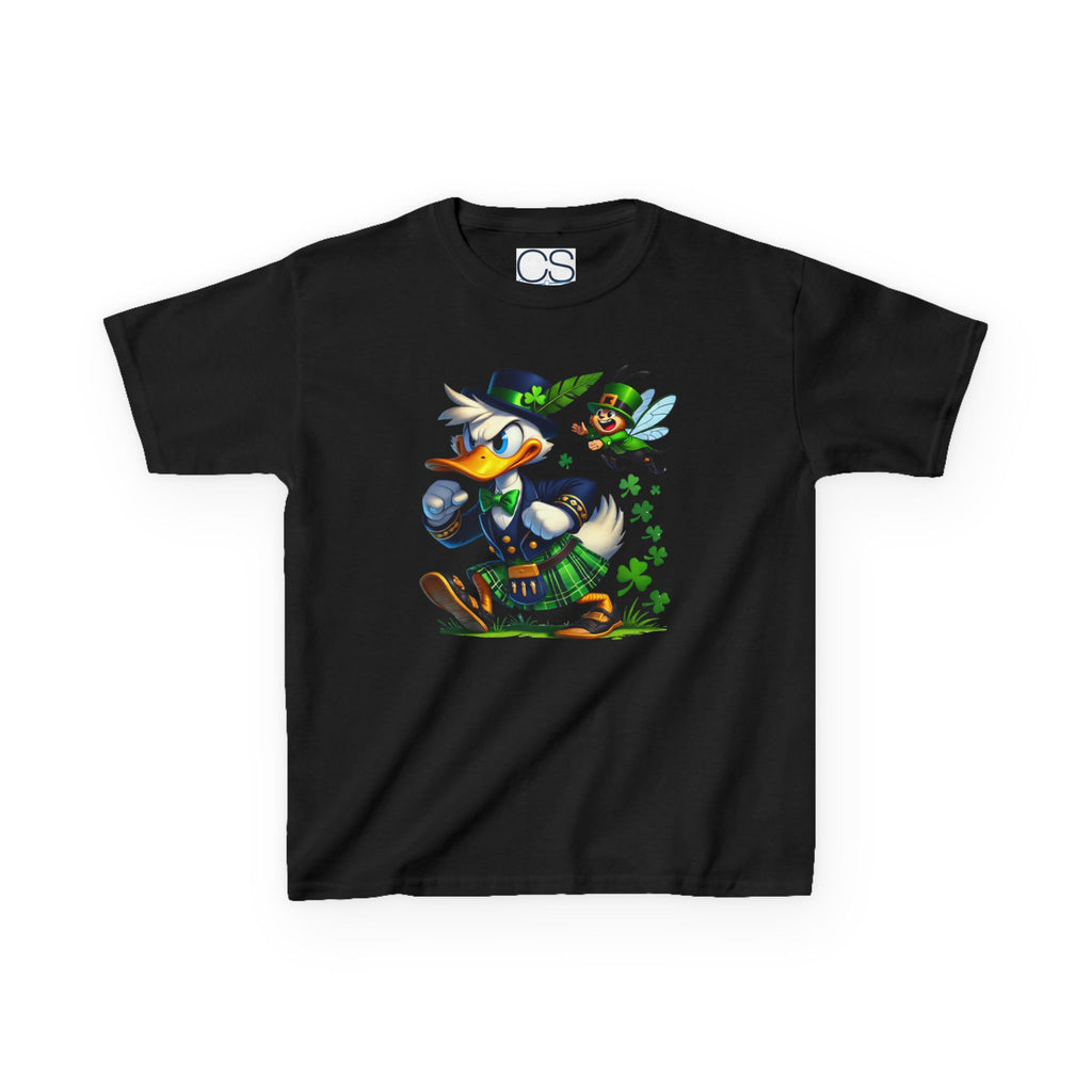 Disney Donald Duck St. Patrick's Day Kids Heavy Cotton T-Shirt | Soft Kids Cotton | Comfortable Playwear - Image 7