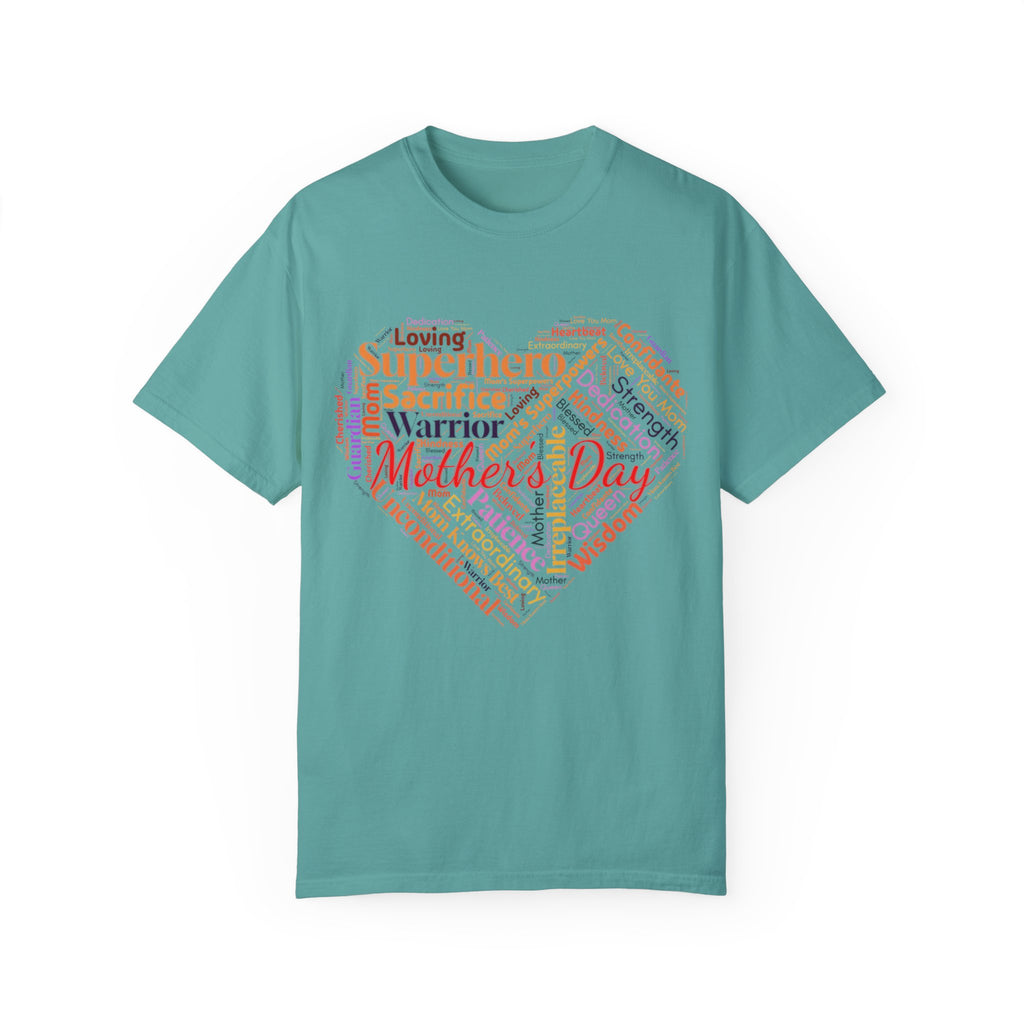 Mother's Day Heart Word Cloud T-Shirt | Soft Premium Cotton Tee | Casual Everyday Comfort - Image 15