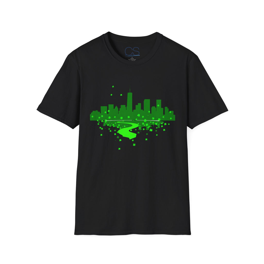 Chicago St. Patrick's Day Unisex Softstyle T-Shirt | Soft Premium Cotton Tee | Casual Everyday Comfort - Image 6