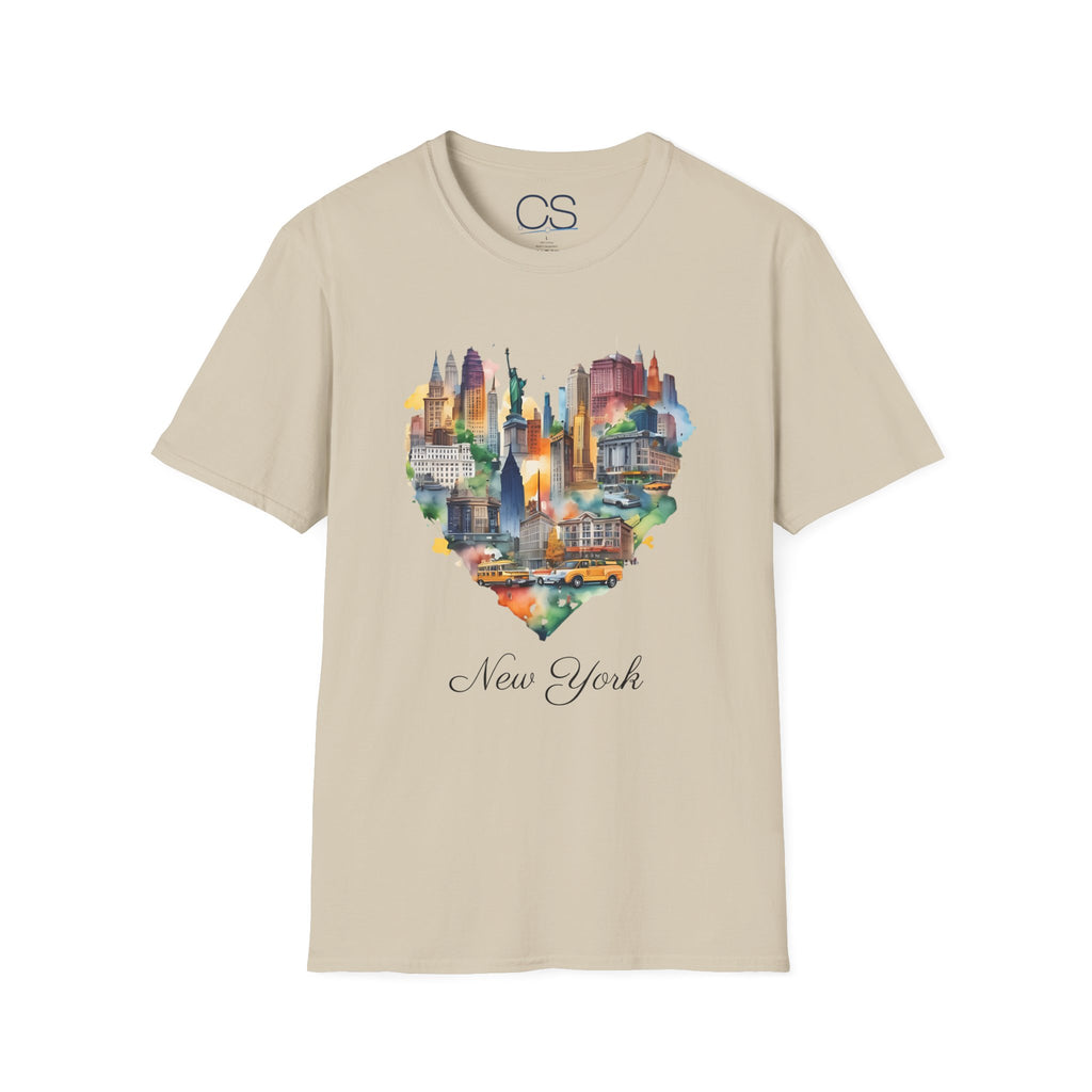 New York Heart Collage T-Shirt | Soft Premium Cotton Tee | Casual Everyday Comfort - Image 7