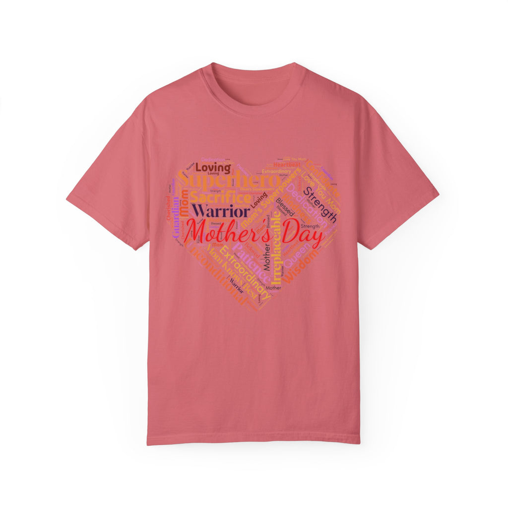 Mother's Day Heart Word Cloud T-Shirt | Soft Premium Cotton Tee | Casual Everyday Comfort - Image 19