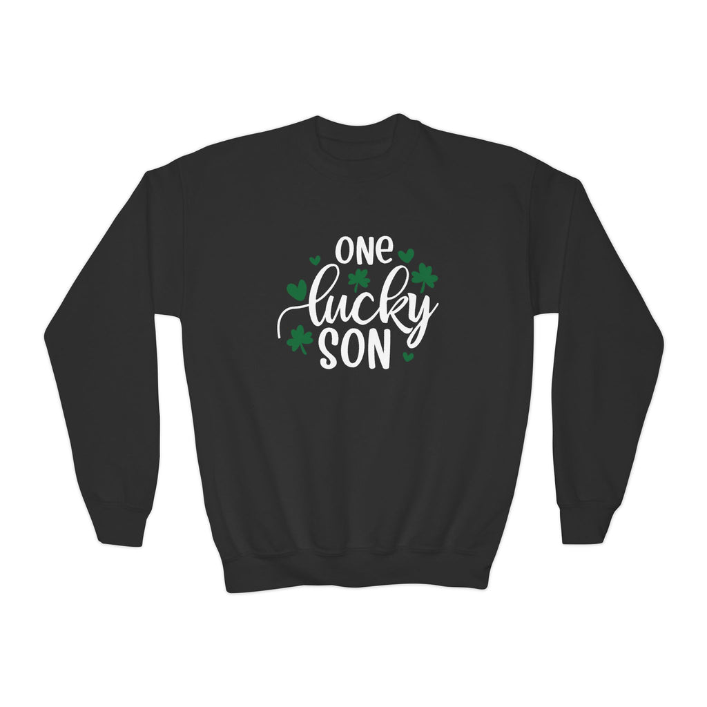 Personalized One Lucky Son St. Patrick's Day Kids Sweatshirt - With Bundle | Soft Kids Cotton | Comfortable Playwear - Image 3