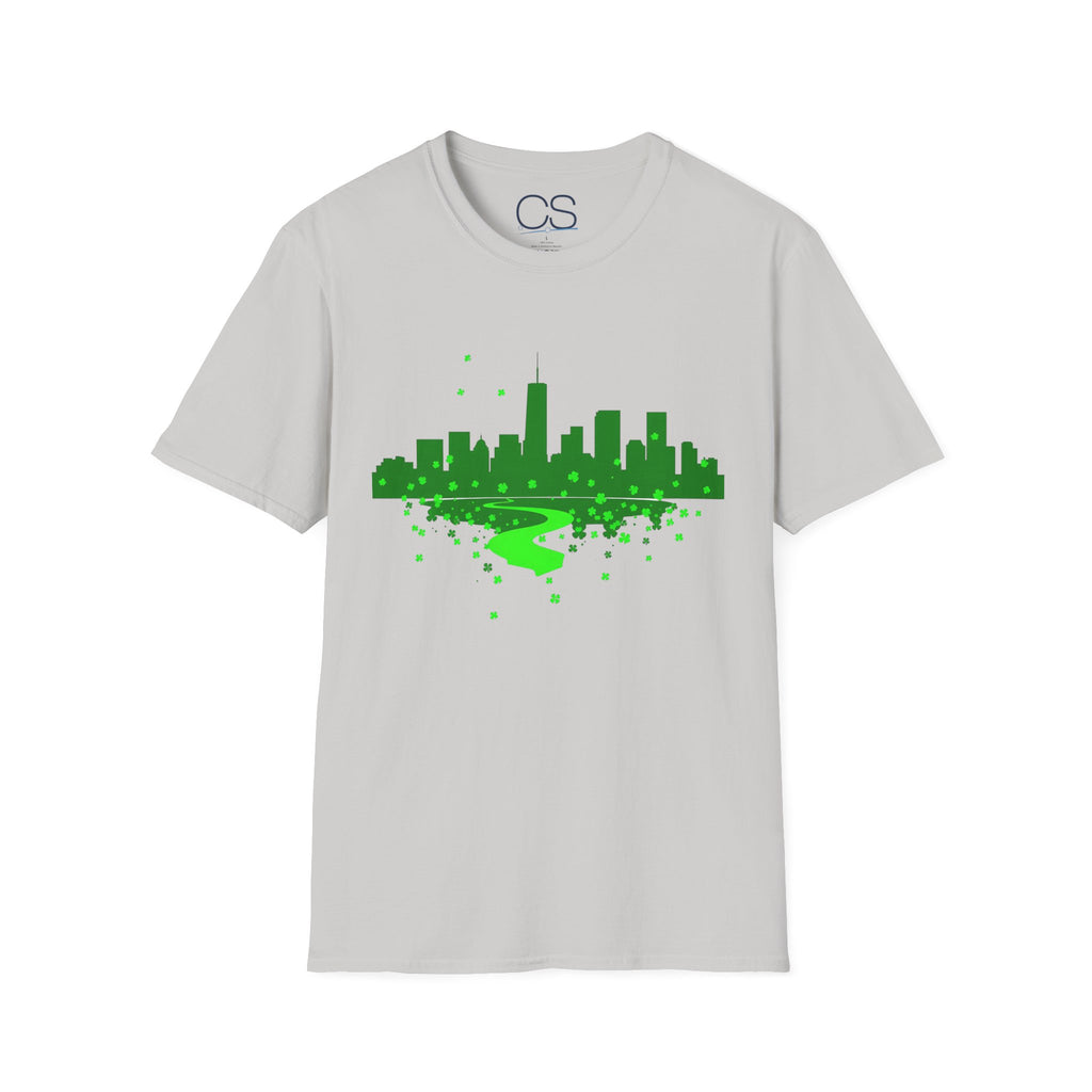 Chicago St. Patrick's Day Unisex Softstyle T-Shirt | Soft Premium Cotton Tee | Casual Everyday Comfort - Image 8