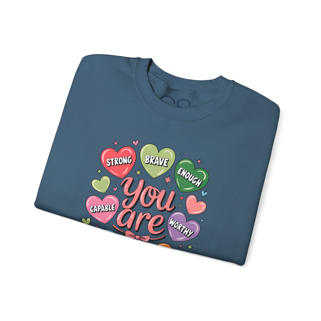 You Are Loved Inspirational Crewneck Sweatshirt | Comfortable Cotton Blend | Everyday Casual - Image 28
